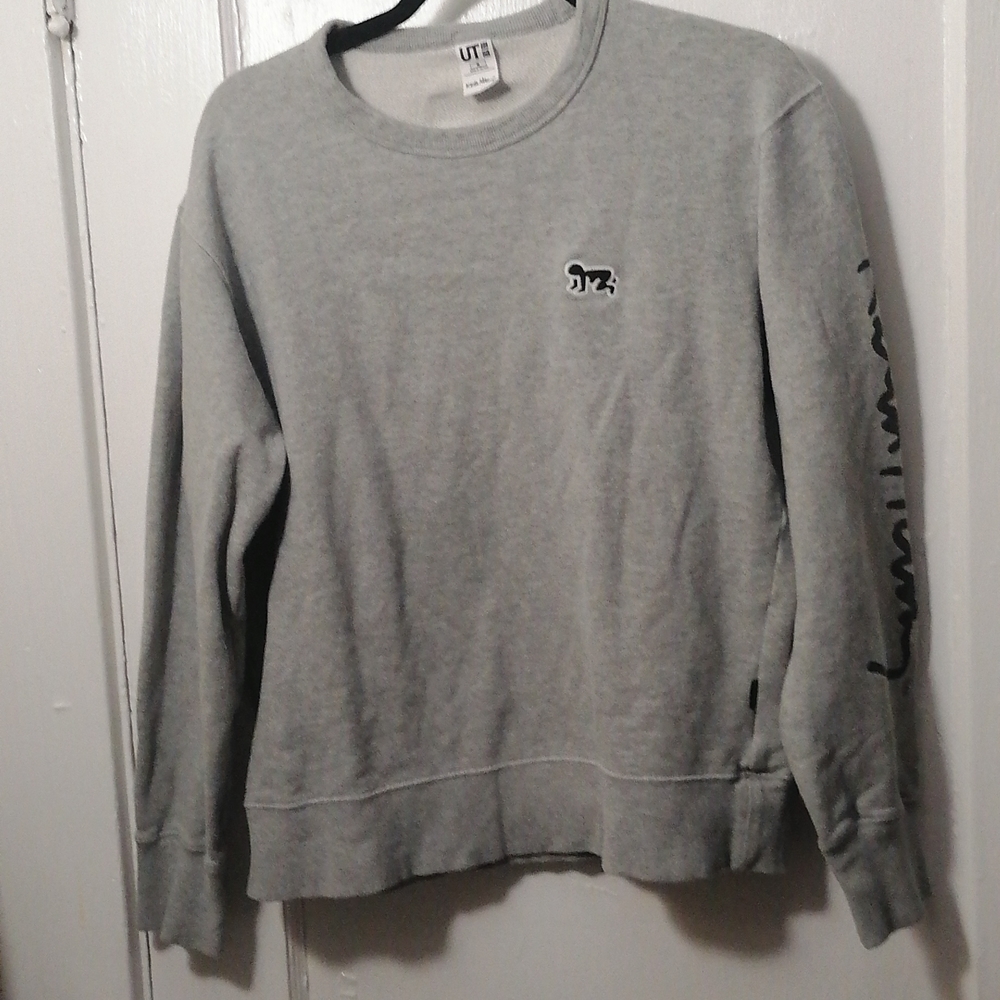 Uniqlo X Keith Haring Grey Long Sleeve Shirt